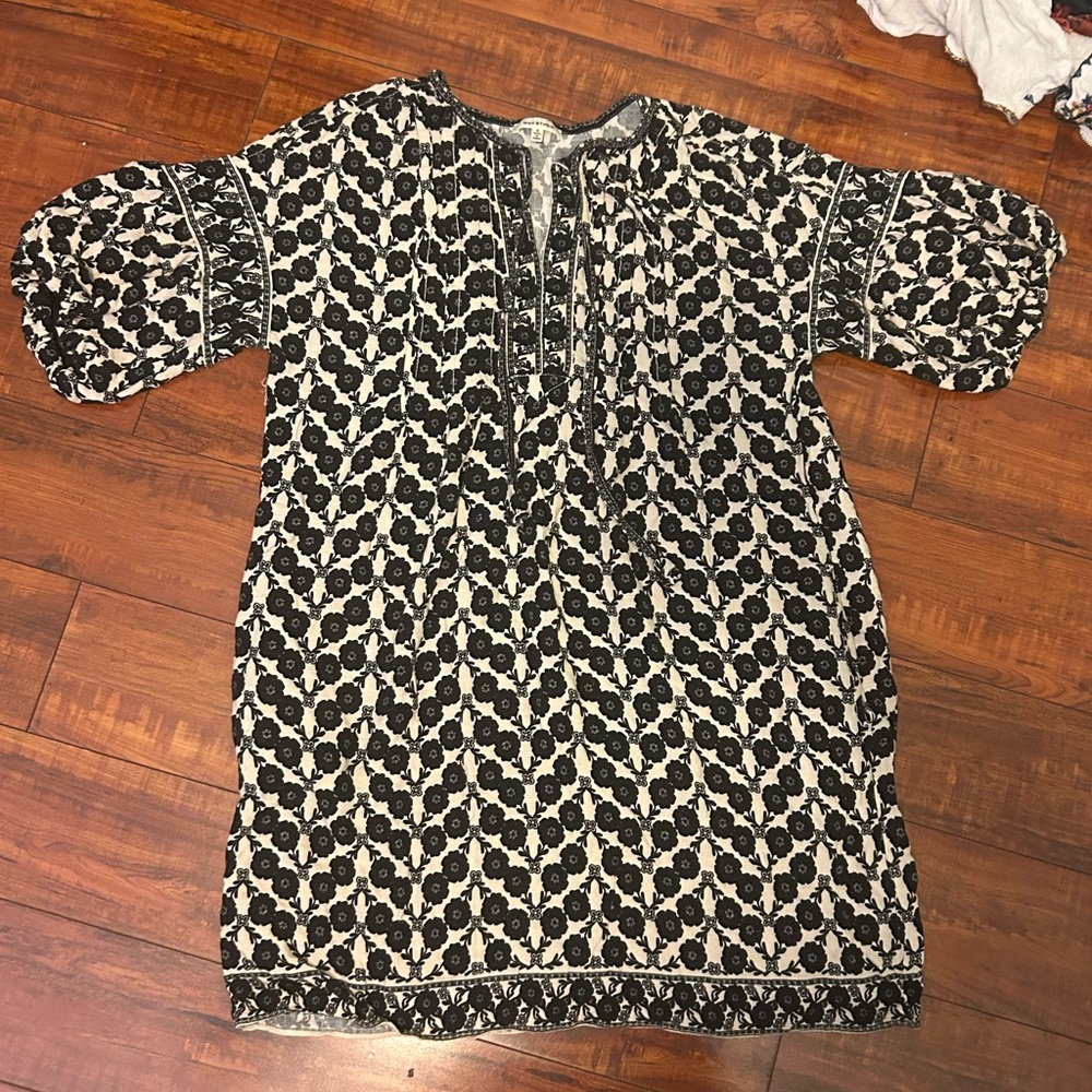 Black and White Patterned Dress